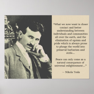 Universal Enlightenment - Tesla Poster