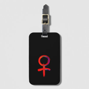 Universal Female Symbol for Woman Luggage Tag