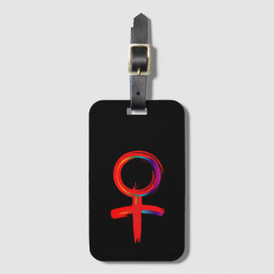 Universal Female Symbol for Woman Luggage Tag