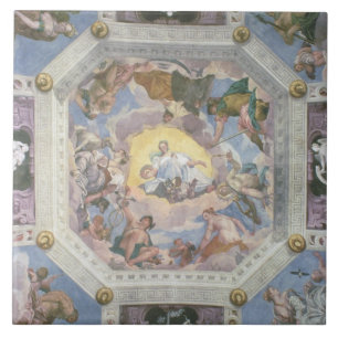 Universal Harmony, or Divine Love, from the ceilin Ceramic Tile