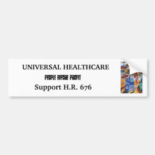 UNIVERSAL HEALTHCARE bumper sticker
