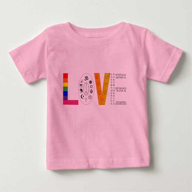 Universal Love Baby T-Shirt (Front)