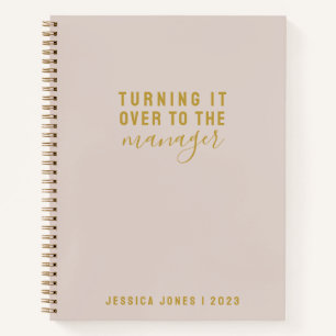 Universal Manager Simple Pink Journal
