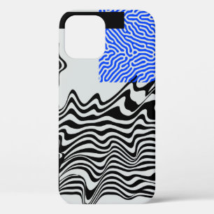 Universal Modern Geometric Shapes Set. Chaotic Gli iPhone 12 Case