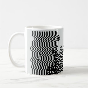 Universal Modern Geometric Shapes Set. Chaotic Gli Coffee Mug