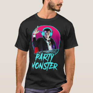 Universal Monsters Dracula Party Monster DJ T-Shirt