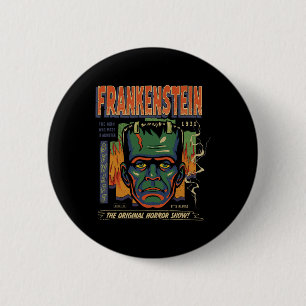 Universal Monsters Frankenstein Vintage Halloween 6 Cm Round Badge