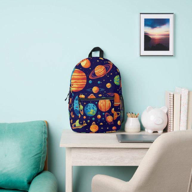 Universal of magic printed backpack (Insitu)