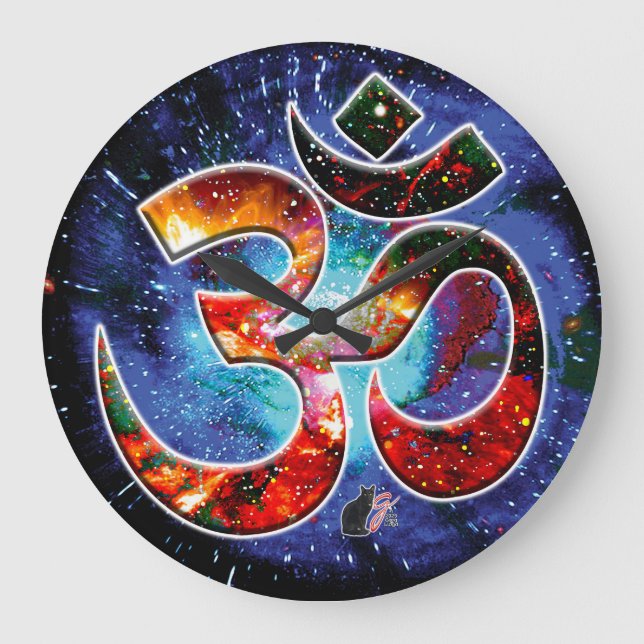 Universal OM Asana Large Clock (Front)
