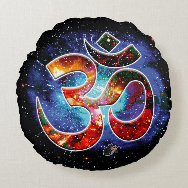 Universal OM Asana Round Cushion (Front)