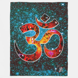Universal OM Hum Fleece Blanket