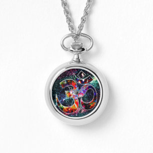 Universal OM Karma Necklace Watch