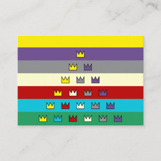 Universal Patriarch Flag Crowned Business Cards