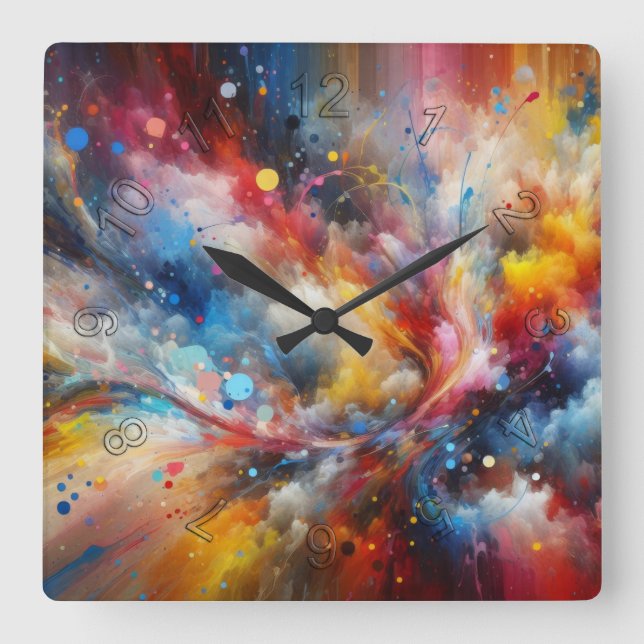 Universal Square Wall Clock (Front)