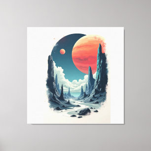 Universe Adventure: Engrossing Space Art for space Canvas Print
