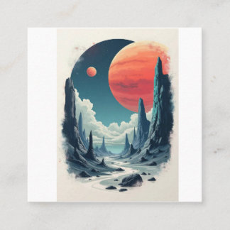 Universe Adventure: Engrossing Space Art for space Square Business Card
