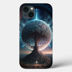 Universe Cosmic Tree Surreal Fantasy Art iPhone 13 Case