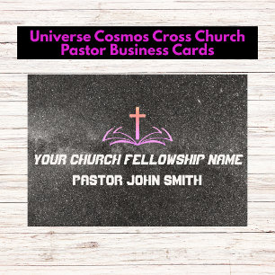Universe Cosmos Your Christian Church  Business Card