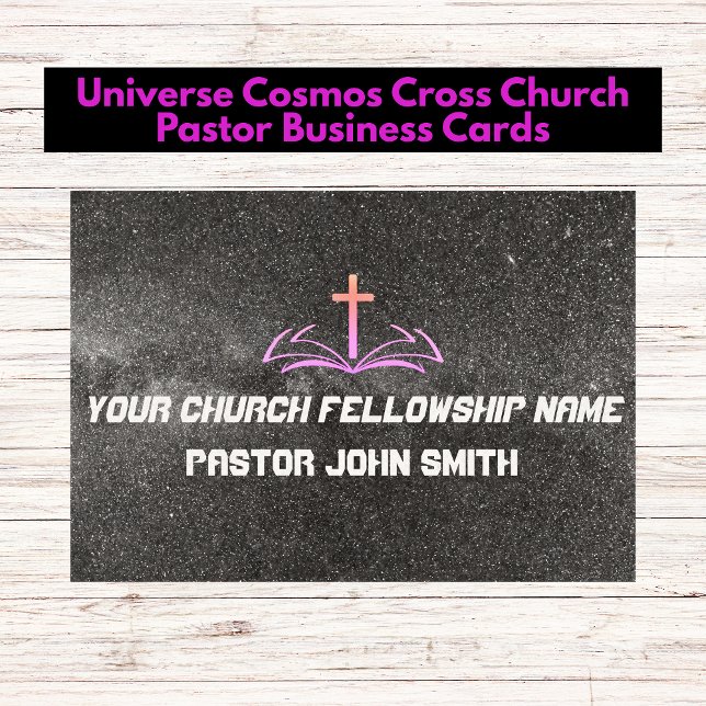 Universe Cosmos Your Christian Church  Business Card (Universe Cosmos Your Christian Church Business Cards)