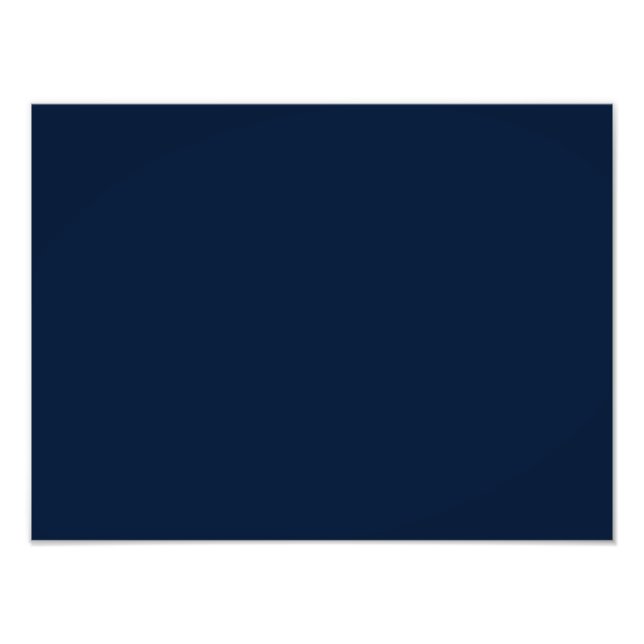 Universe Dark Purple Blue Solid Colour Background Photo Print (Front)