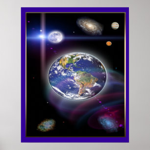 Universe digital art poster