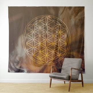 Universe Flower of Life Tapestry