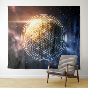 Universe Flower of Life Tapestry