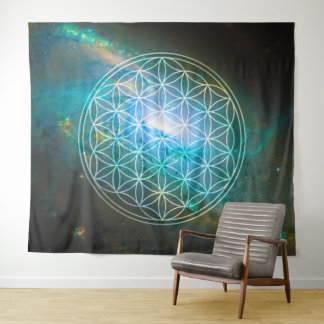 Universe Flower of Life Tapestry