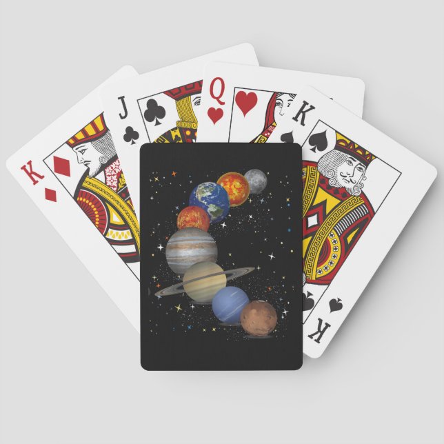 Universe Galaxy Planets Sun Astronomy Outer Space  Playing Cards (Back)