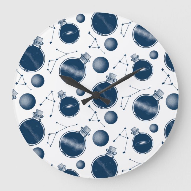 Universe in a Bottle Large Clock (Front)