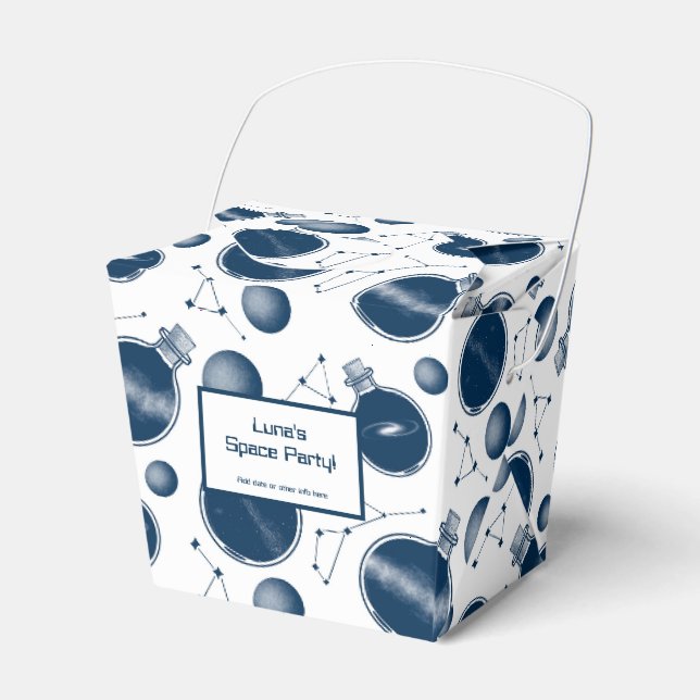 Universe in a Bottle Party Favour Box (Front Side)