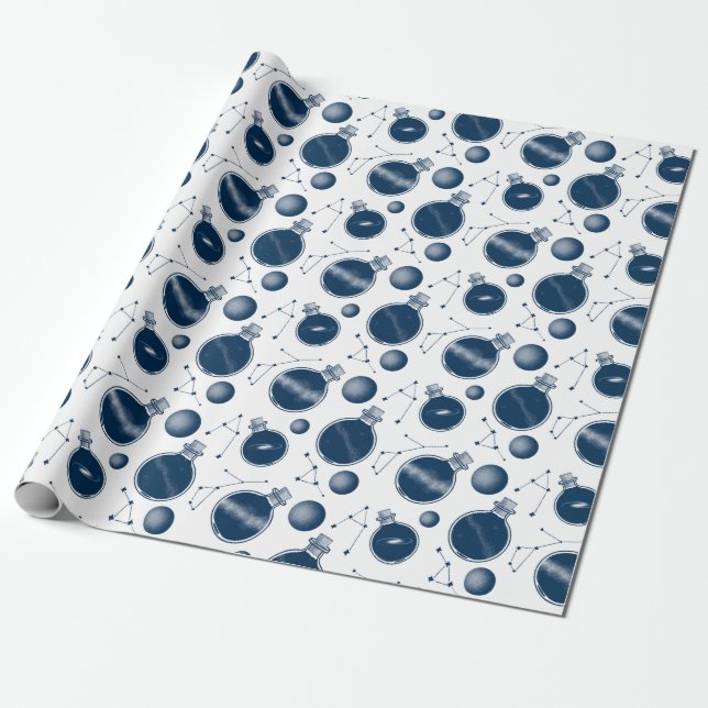 Universe in a Bottle Wrapping Paper (Unrolled)