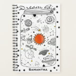 Universe in a Jar Dream Big Dream Planner<br><div class="desc">Cool universe encapsulated in a mason jar illustration,  dream big personalised planner.</div>