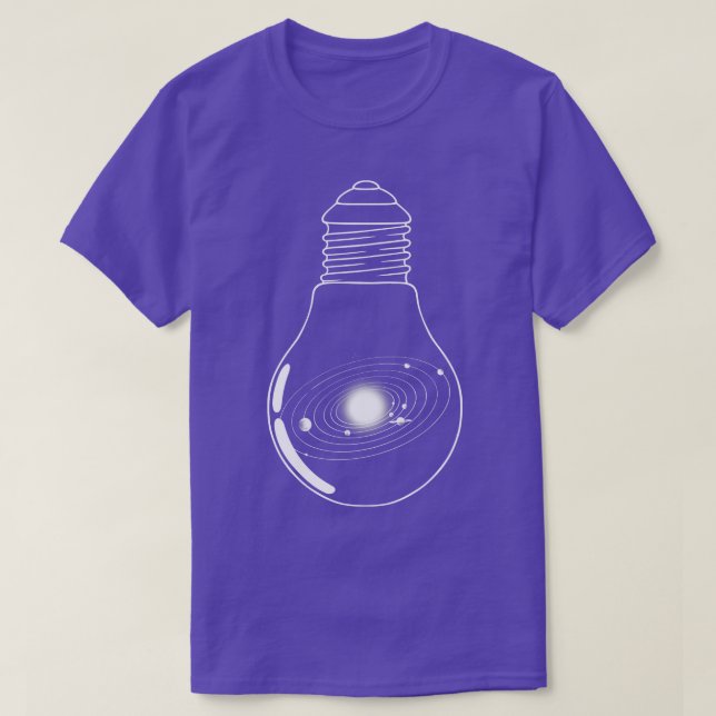 Universe In a Lightbulb by Tobe Fonseca T-Shirt (Design Front)