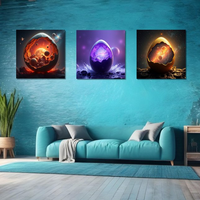 Universe in an Egg Print Set of 3 (Creator Uploaded)
