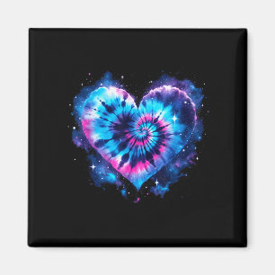 Universe Love Tie-dye Heart Tee - Hippie Valentine Magnet