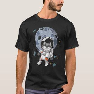 Universe Moon Landing Animal Astronaut Trash Panda T-Shirt