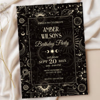 Universe mystical astrological moon sun birthday