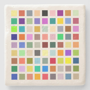 Universe of Colours, the rainbow & more - 81 shade Stone Coaster