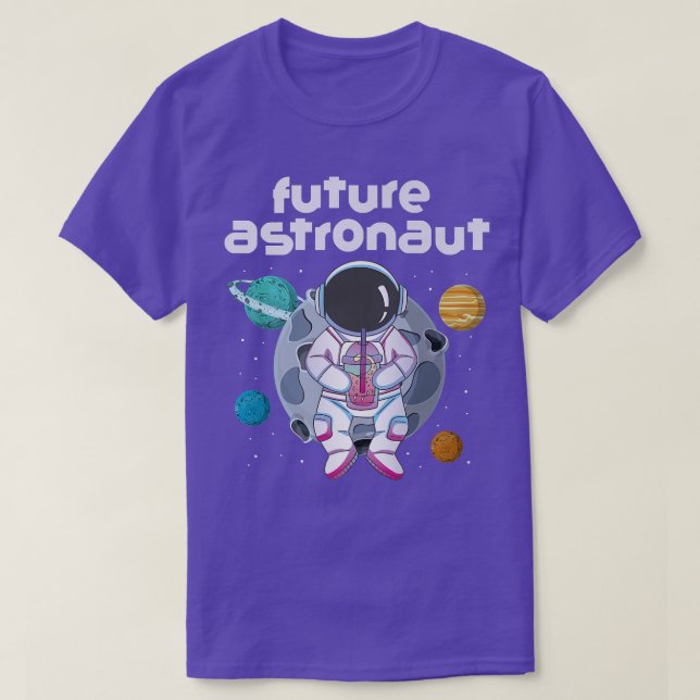 Universe Outer Space Science Moon Planets Future A T-Shirt (Design Front)