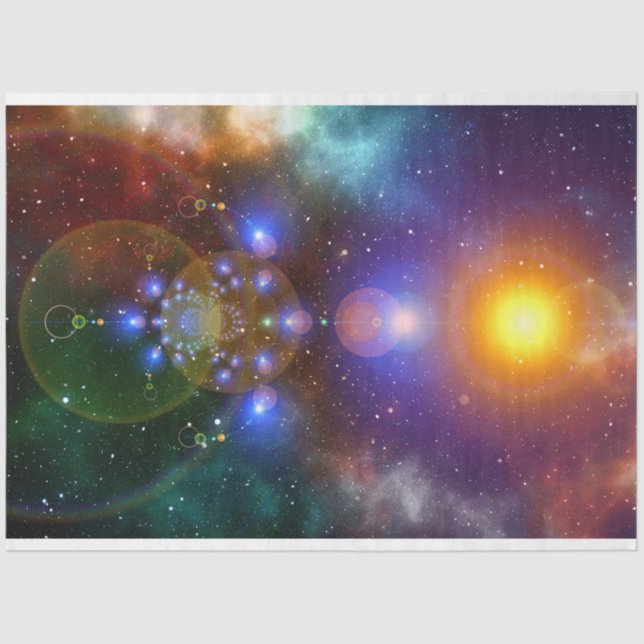 Universe Space 13 Abstract Decoupage Tissue Paper (Front)