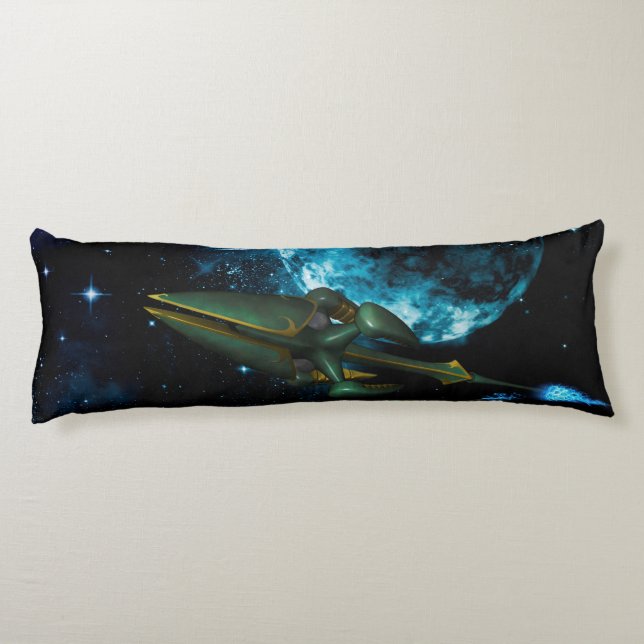Universe with alien ship body cushion (Back)