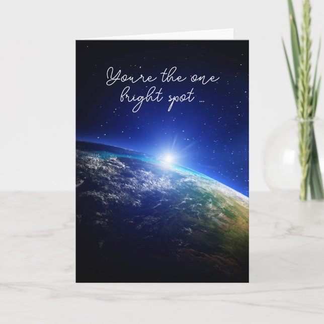 Universe with Light Flare Thank You Card (Front)
