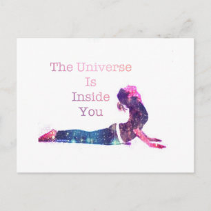 Universe Yoga Pose Series Postcard
