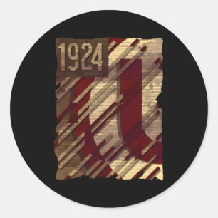 Universitario De Deportes 1924 For Peru Fans Classic Round Sticker