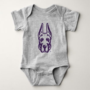 University at Albany Great Dane Mascot Head Baby Bodysuit