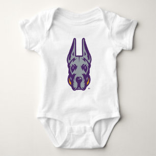 University at Albany Great Dane Mascot Head Baby Bodysuit
