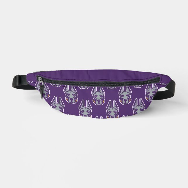 University at Albany Great Dane Mascot Head Bum Bags (Front)