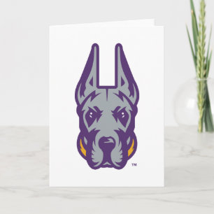 University at Albany Great Dane Mascot Head Card