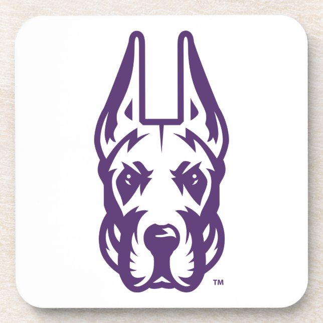 University at Albany Great Dane Mascot Head Coaster (Front)